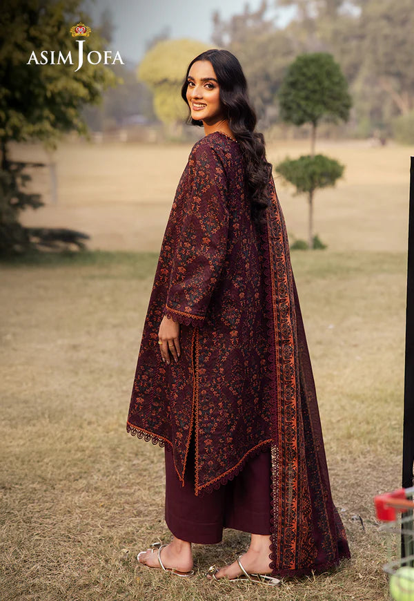 AJUBJ-28 PRINTED LAWN 3 PC