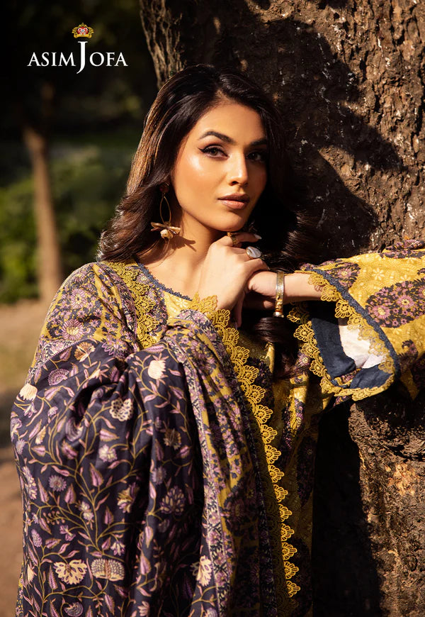 AJUBJ-33 PRINTED LAWN 3 PC