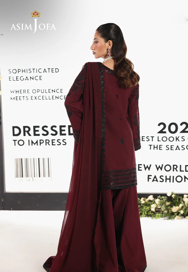 AJUEV-05 EMBROIDERED SILK UNSTITCHED 3 PCS