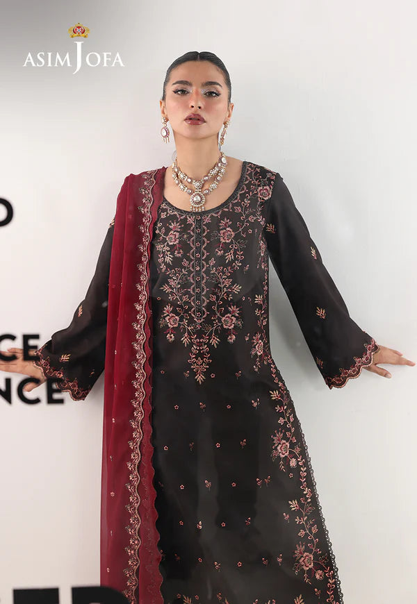 AJUEV-01 EMBROIDERED SILK UNSTITCHED 3 PCS