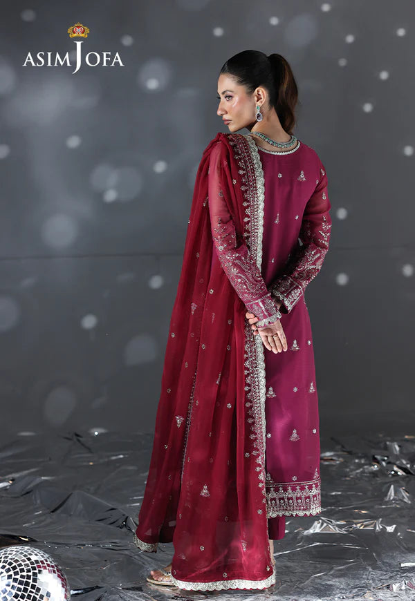 AJUEV-19 EMBROIDERED CHIFFON UNSTITCHED 3 PCS