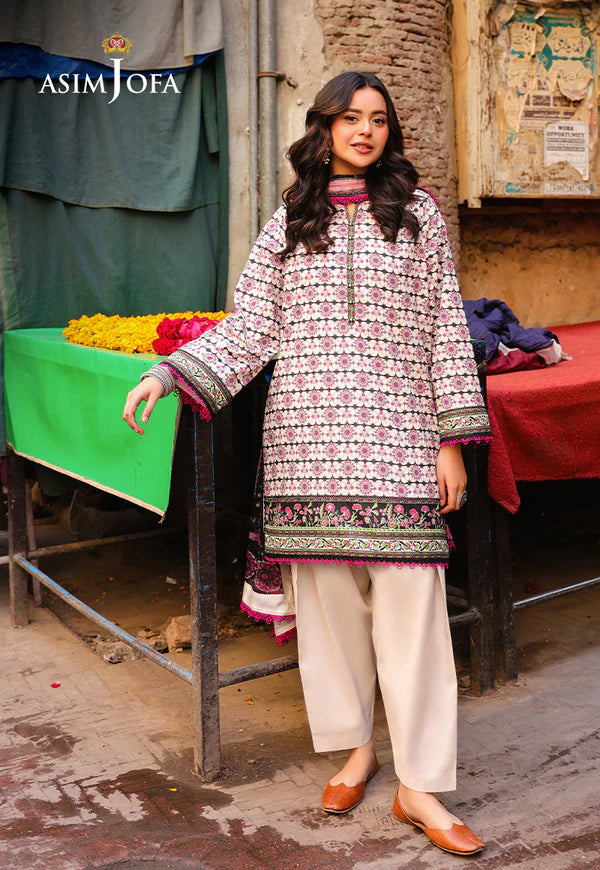 AJUBF-91 DIGITAL PRINTED LAWN 3 PCS