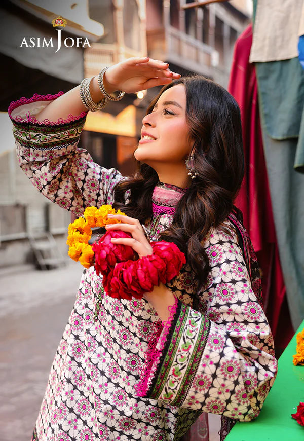 AJUBF-91 DIGITAL PRINTED LAWN 3 PCS