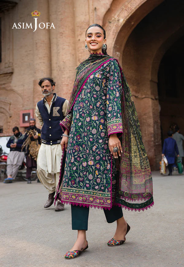 AJUBF-88 DIGITAL PRINTED LAWN 3 PCS