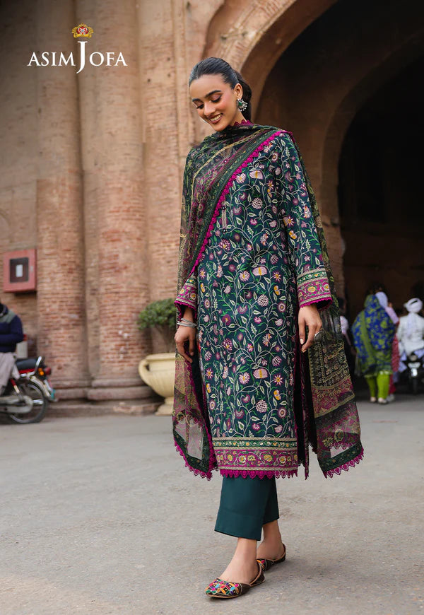 AJUBF-88 DIGITAL PRINTED LAWN 3 PCS