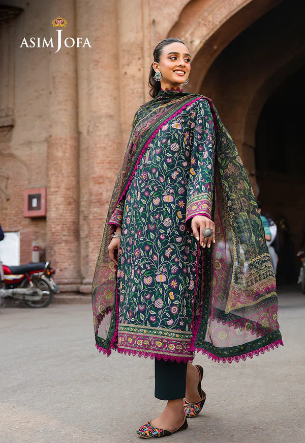 AJUBF-88 DIGITAL PRINTED LAWN 3 PCS