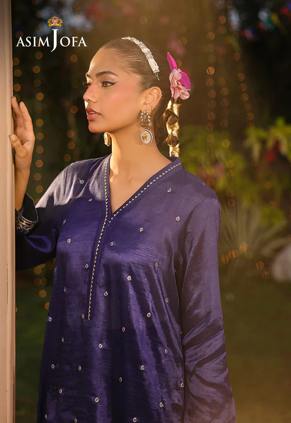 AJPB-220 EMBROIDERED RAW SILK STITCHED 2PCS