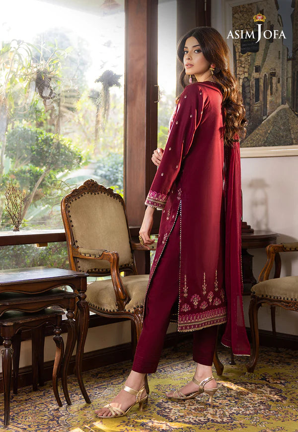 AJPE-04 (3-PC) EMBROIDERED CAMBRIC 3 PCS