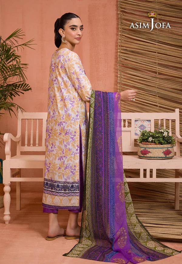 AJGR-09 EMBROIDERED COTTON SILK 2 PCS