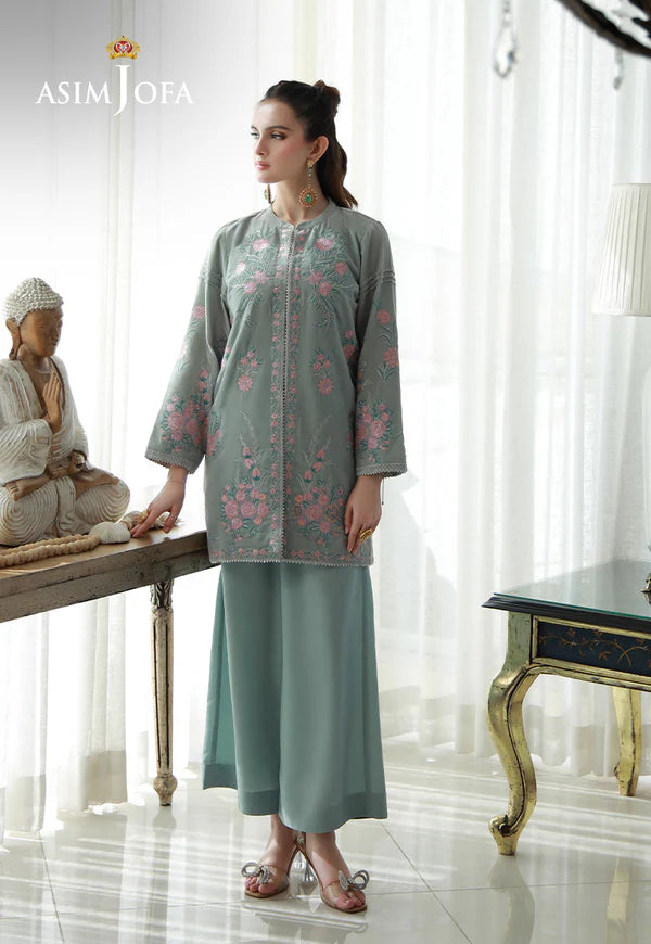 AJVG-07 EMBROIDERED VELVET STITCHED 2PC