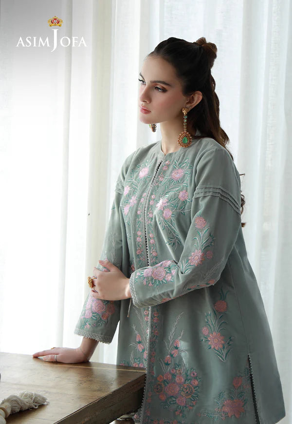 AJVG-07 EMBROIDERED VELVET STITCHED 2PC