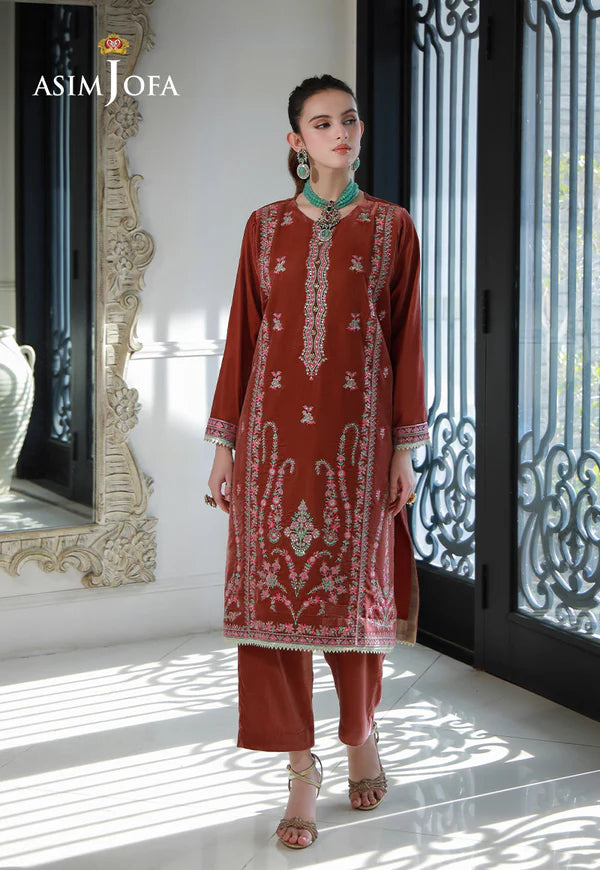 AJVG-04 EMBROIDERED VELVET STITCHED 2PC