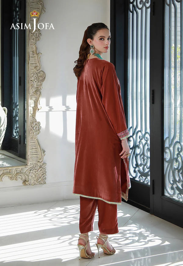AJVG-04 EMBROIDERED VELVET STITCHED 2PC