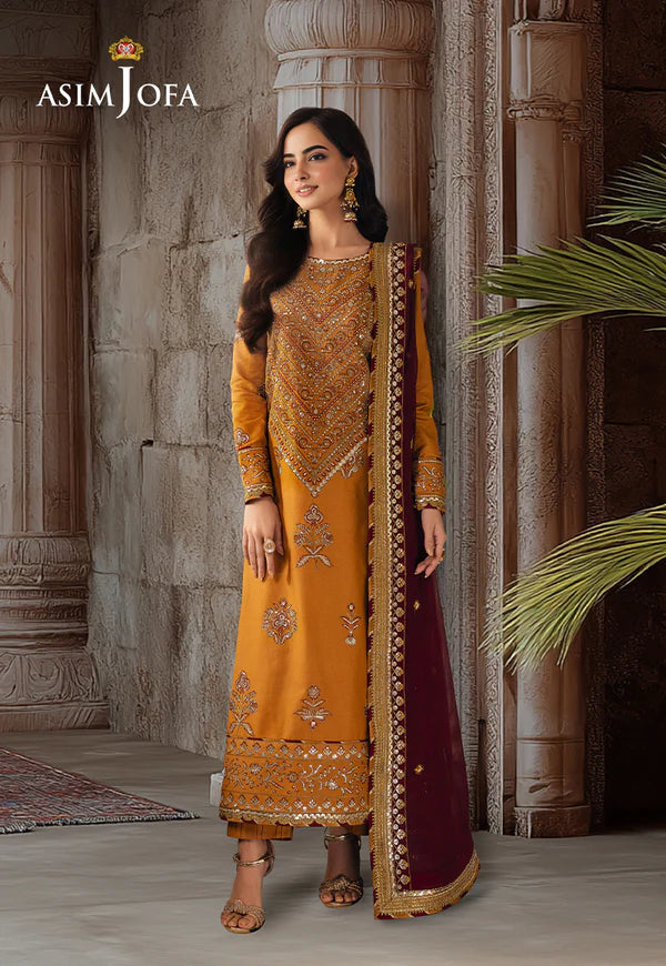 AJHE-07 EMBROIDERED JUMBO SILK 3 PCS