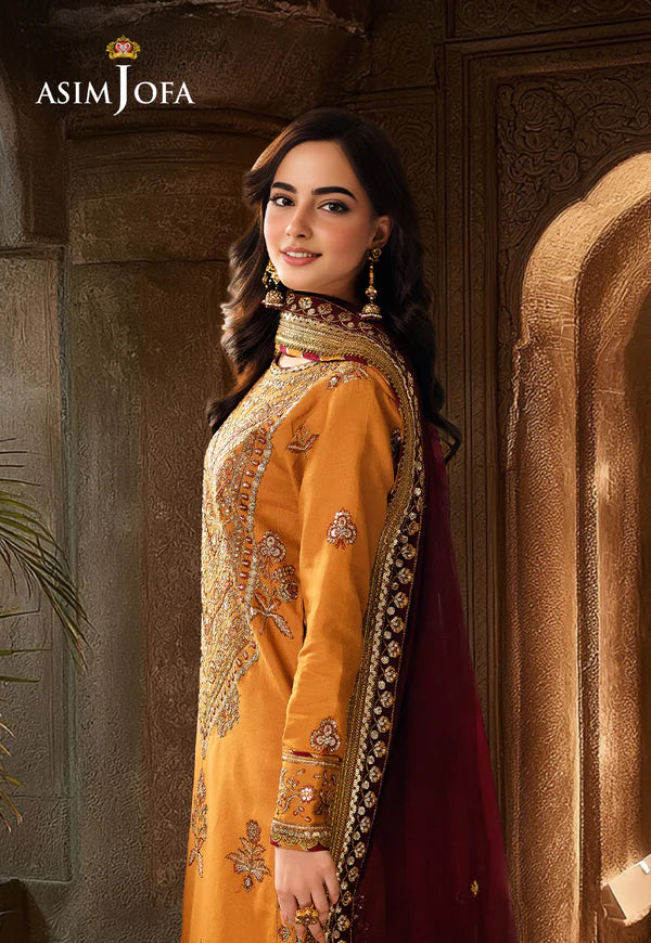 AJHE-07 EMBROIDERED JUMBO SILK 3 PCS