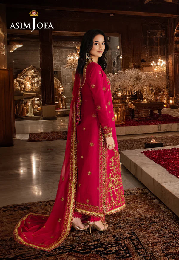 AJHE-08 EMBROIDERED JUMBO SILK 3 PCS