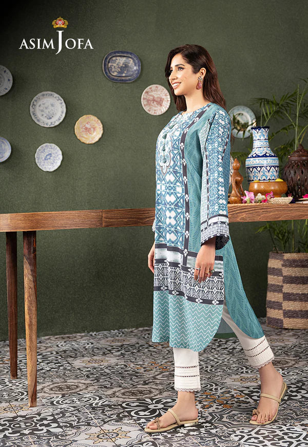 AJOD-03 PRINTED LAWN SILK 1 PC