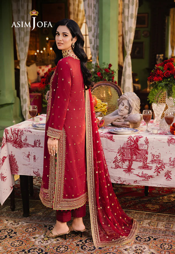 AJLP-06 EMBROIDERED TWISTED LAWN 3PCS