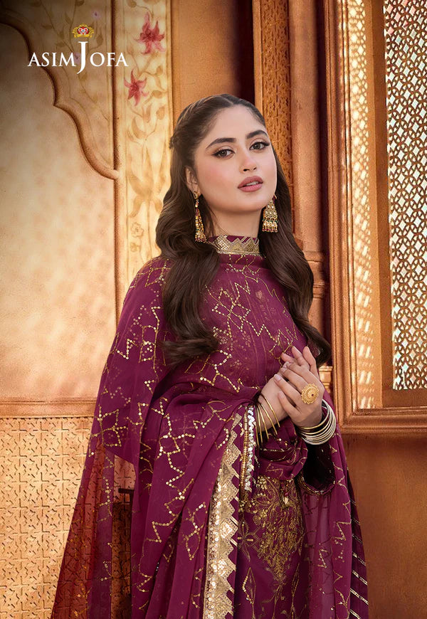 AJCF-05 EMBROIDERED BOSKI SILK 3 PCS