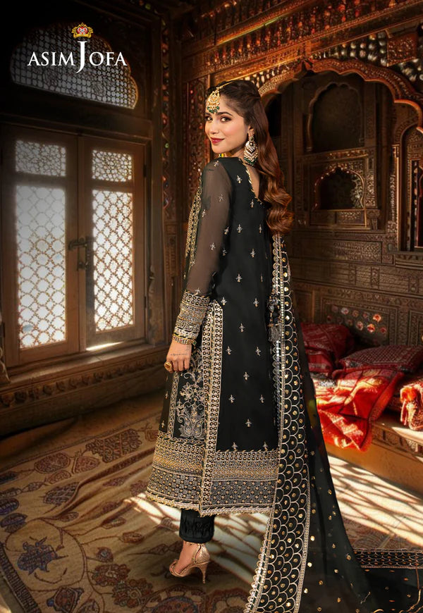 AJCD-06 EMBROIDERED CHIFFON 3 PCS