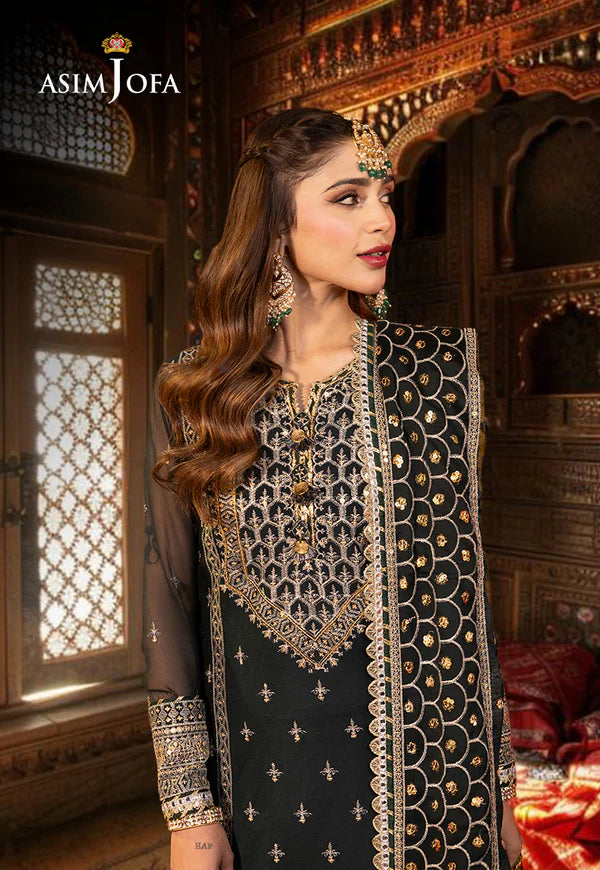 AJCD-06 EMBROIDERED CHIFFON 3 PCS