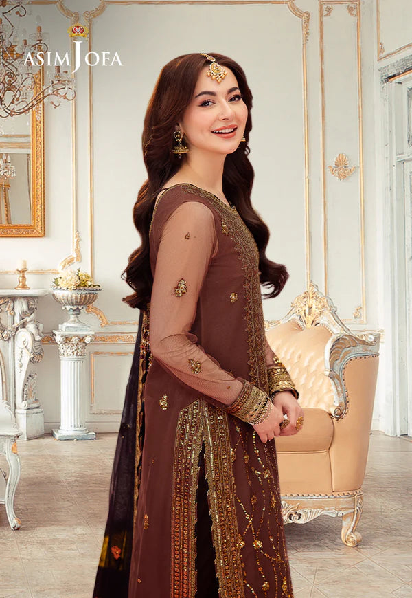 AJMJ-24 EMBROIDERED NET 3 PCS