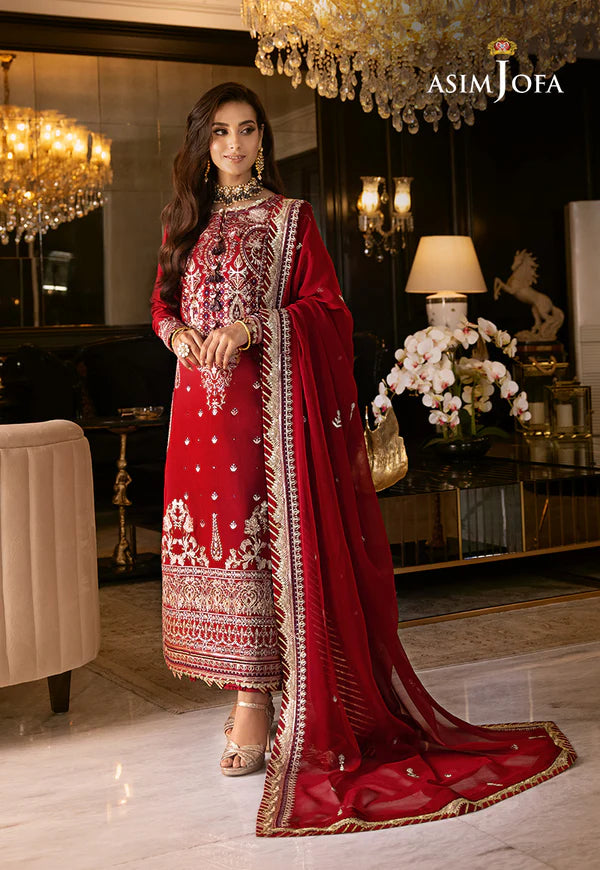 AJRN-26 EMBROIDERED LAWN SILK 3 PCS