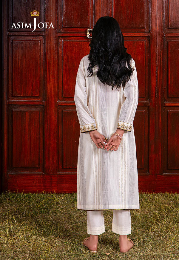 AJOD-16 EMBROIDERED LUREX KHANTHA STRIPER 2 PCS