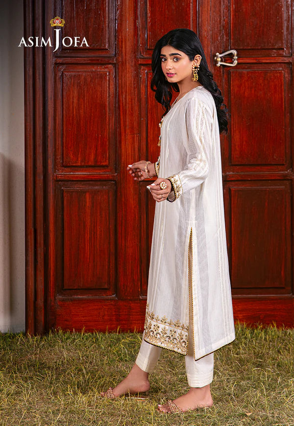 AJOD-16 EMBROIDERED LUREX KHANTHA STRIPER 2 PCS